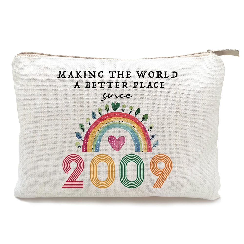 16th Birthday Gifts For Teen Girls, 2009 Birth Year Cosmetic Bag, Cute Makeup💟